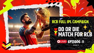 LIVE RCB MATCH NO.13 IN IPL CAMPAIGN | EE SALA CUP NAMDE IN CRICKET24| #live #cricket #viral