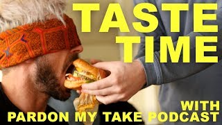 Blind Fast Food Burger Challenge w/ Barstool Sports! | Zac Efron