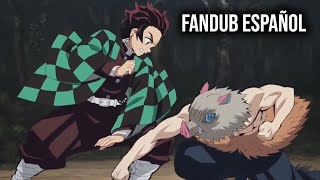 Tanjiro vs Inosuke | Fandub Español