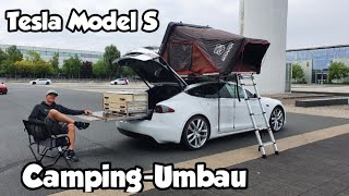 Tesla-Camper - Küche im Model S