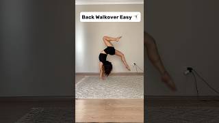 BACK WALKOVER EASY😱🤯#flexibility #gymnast #tutorial