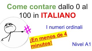 Como contar en Italiano del Cero al Cien (I numeri in Italiano)