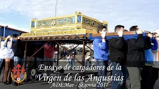 Ensayo de la Virgen de las Angustias. ADEMar. Semana Santa Segovia 2017.