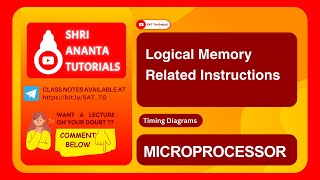 Timing Diagram for Logical Memory Related Instructions #8085programming  #electronicsengineering