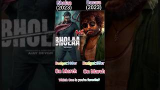 Bholaa Movie V/s Dasara Movie Comparison #shortfeed