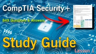 CompTIA Security + SY0-601  exam study guide (Practice Test)