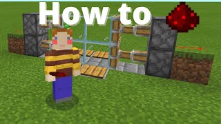 How to build a 2x2 Piston Door in Minecraft! (Works in all versions)