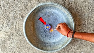 Diwali Ground Chakkar Testing | Steel Tub In Chakri Testing | Amazing Crackers Experiment 😱 |