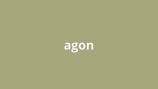 what is the meaning of agon