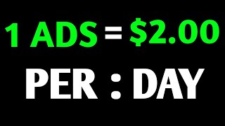 Earn 2$ dollar per day|Watch ads and earn money|Online Earning|Watch Videos and earn money