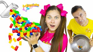 CHUVEIRO MÁGICO DE LEGO DA MILENINHA 🪄 Kids Pretend Play Magic Shower