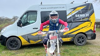 Table top jumps at saintswell mx on my 85cc