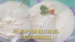 susah cari dawegan#yuk buat Es Kopyor Nutrijel#sama segernya