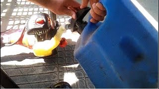 How to Pour Fuel into a Weed Eater