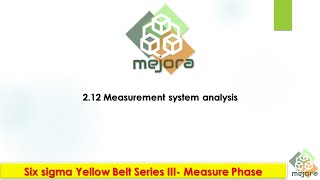 2 12 Six sigma Yellow belt series Measurement system Analysis