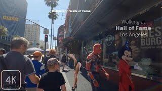 Walk of Fame | Hollywood | LA, California | 4K 60fps