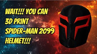 Unleash Your Inner Hero with the 3D Printed Spiderman 2099 Mask!