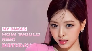 MY BIASES - BIRTHDAY (by SOMI) || How would sing || Line Distribution [BIRTHDAY SPECIAL]