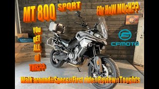 CF MOTO mt 800 2022 #firstride#testride​​#ride along#specs​​​#toughts​​​​#ridealong