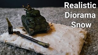 How to make snow paste for winter dioramas | realistic snow