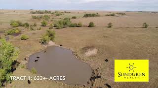 SOLD 713+- Acres Tillable & Flint Hills Pasture Land Auction Near Cassoday Kansas