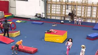 Ryan in beginners gymnastics