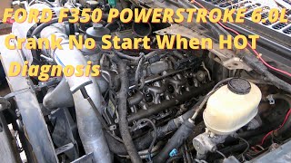 Ford E350 6.0L Powerstroke Crank No Start When Hot, Diagnosis - Powerstroke won't Start When Hot