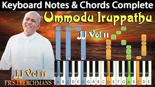 Ummodu Iruppathuthan Keyboard Notes | உம்மோடு இருப்பதுதான் உள்ளத்தின் | Berchmans | JJ Vol 11