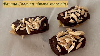 Banana chocolate  almond snack bites