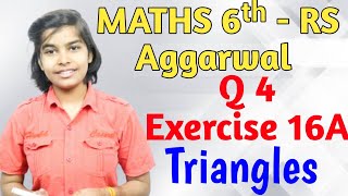 Rs Aggarwal - Exercise 16A - Question Number 4 -Chapter 16 Triangles -Math Class 6| Basic Math Glory