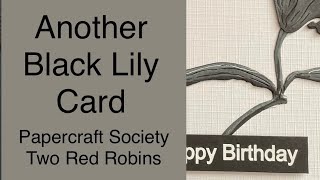 Another Black Lily Card #handmadecards #cardmaker #craftstash