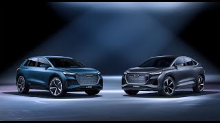 Audi Q4 Sportback e tron Concept 2021   interior Exterior and Drive Glorious Coupe