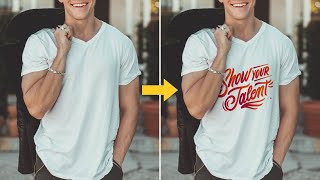 How to add a logo into shirt using Photoshop