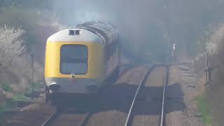 50008 'Thunderer' climbs up Spooner Row bank with Prototype HST 41001: 08/04/2019