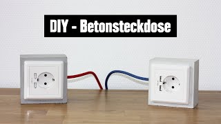 DIY Beton Steckdose USB