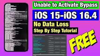 FREE Unable to Activate iPhone SE iOS 15.8.2 Without Data Loss | Bypass Activation Lock iOS 15/16 |