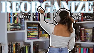 BOOKSHELF REORGANIZATION 🌟📖\\ organizing my shelves after my unhaul