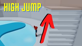 How To High Jump WITHOUT WALL BEST METHOD | Tower Of Hell Roblox