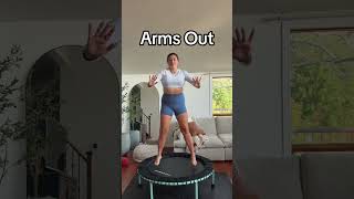 Upper body on the rebounder 💪🏻 Give this 1 minute workout a try! Let me know how it goes