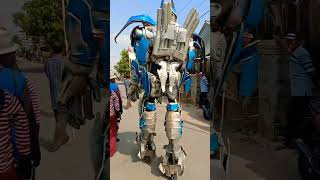 Robot raksasa karnaval budaya keliling kampung #shortvideo