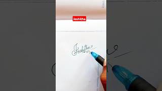 Cursive Signature | Joshitha | Sk cursive art ✅