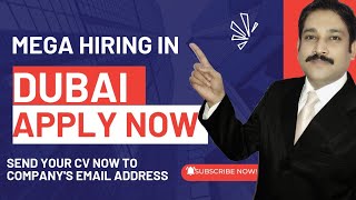 Jobs in Dubai Today 2023| Dubai Jobs Today | Latest Jobs in UAE