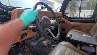 Steering adjustment on a 1994 Jeep Wrangler