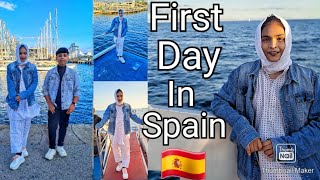 First Day in Spain🇪🇸| Barcelona| Tour| Vlog| DIYA AND BRO.