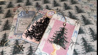 BEGINNER FRIENDLY Mini ornament junk journals // great 6x6 paper idea & cut apart