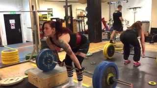 Deadlift from boxes, 2x102.5kg, 25/3-15