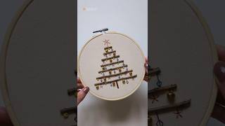 Twig Christmas Tree kits are coming 🎄 #embroidery #handembroidery #embroiderydesign