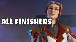 All Finishers with Horizon’s Professor Somers Skin - Apex Legends [4K 60 FPS]