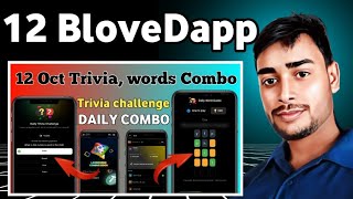 12 October blove dapp trivia challenge & words guess combo | BLove Dapp | souravinfoking