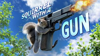 Who Knew A SQUIRREL WITH A GUN Could Be So Threatening? | Squirrel With A Gun